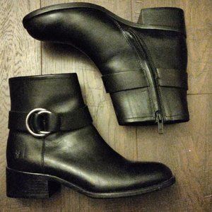 Frye Kristen Harness  - short black booties